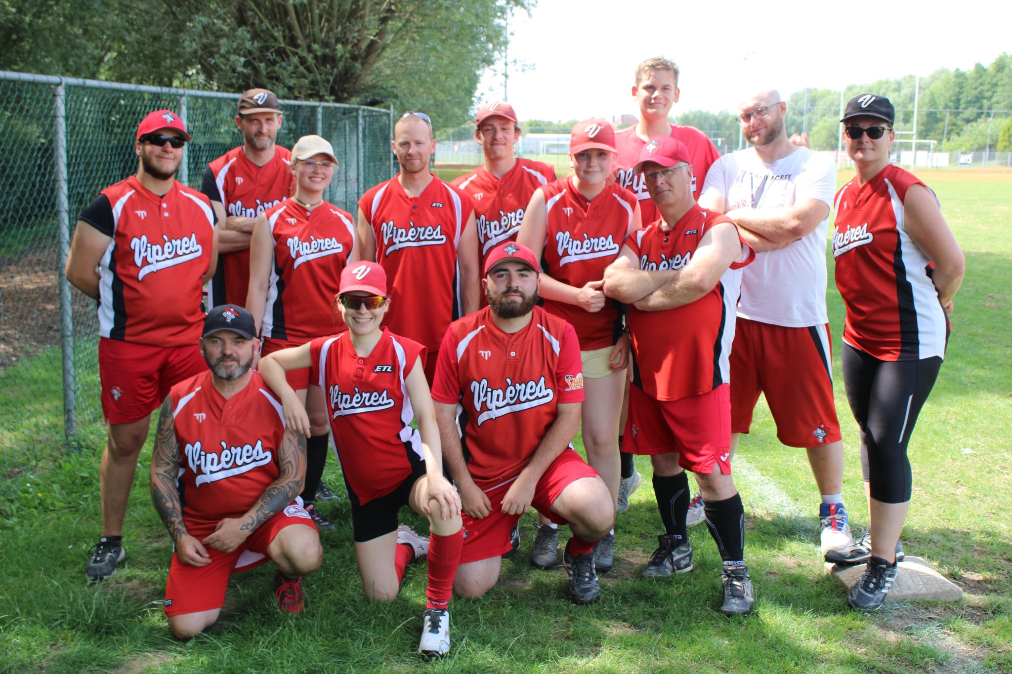 photo équipe de softball